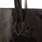 Louis Vuitton Monogram Vernis Wilshire PM Tote Enamel Calf Amarante — view 8