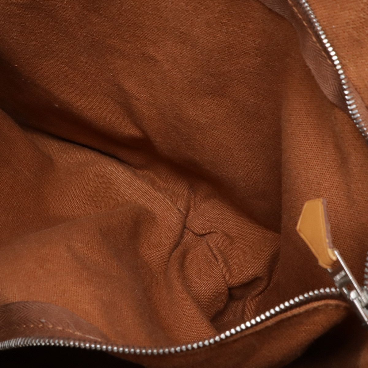 Hermes Saxo MM Tote Bucket Shape Toile Ash Beige Brown — view 7