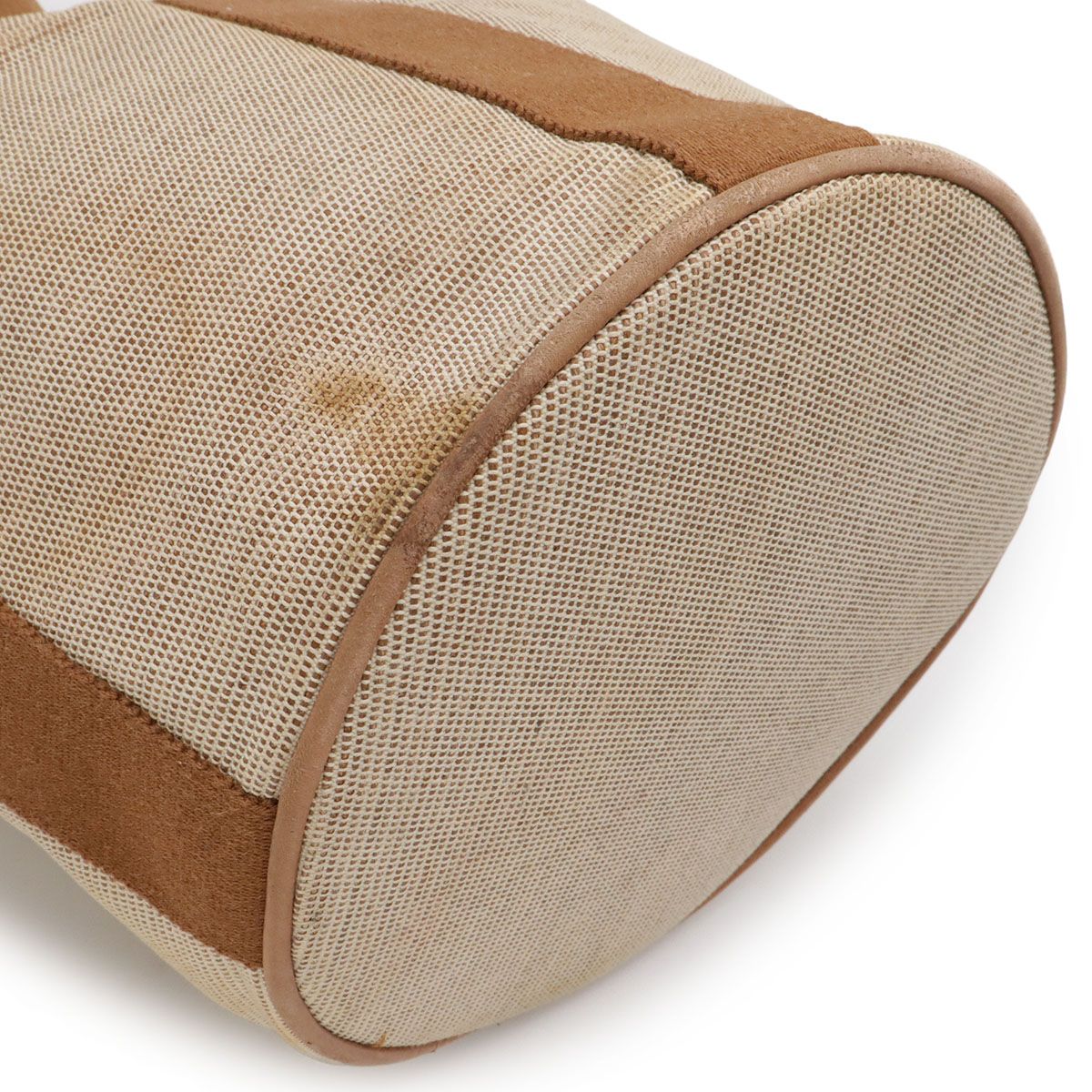Hermes Saxo MM Tote Bucket Shape Toile Ash Beige Brown — view 3
