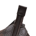 Gucci GG Nylon Shoulder Bag Travel Leather Brown — view 6
