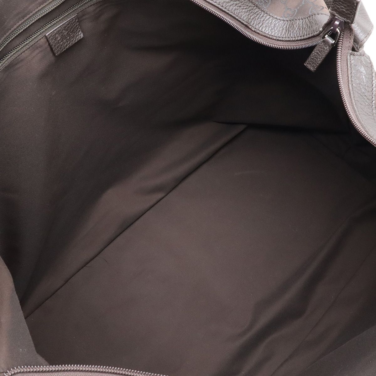 Gucci GG Nylon Shoulder Bag Travel Leather Brown — view 8