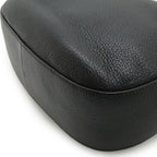 Prada Vitello Phoenix Shoulder Bag Striped Leather Nero Black Gold — view 3