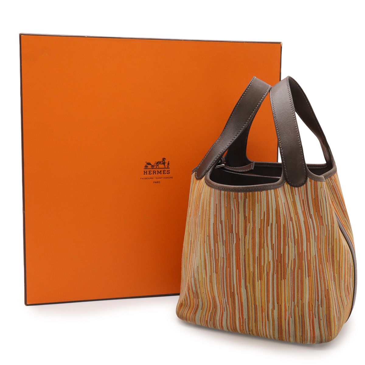 Hermes Picotin PM Tote Vibrato Veau Swift Orange — view 8