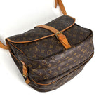 Louis Vuitton Saumur 35 Crossbody Shoulder Bag Monogram Brown — view 2