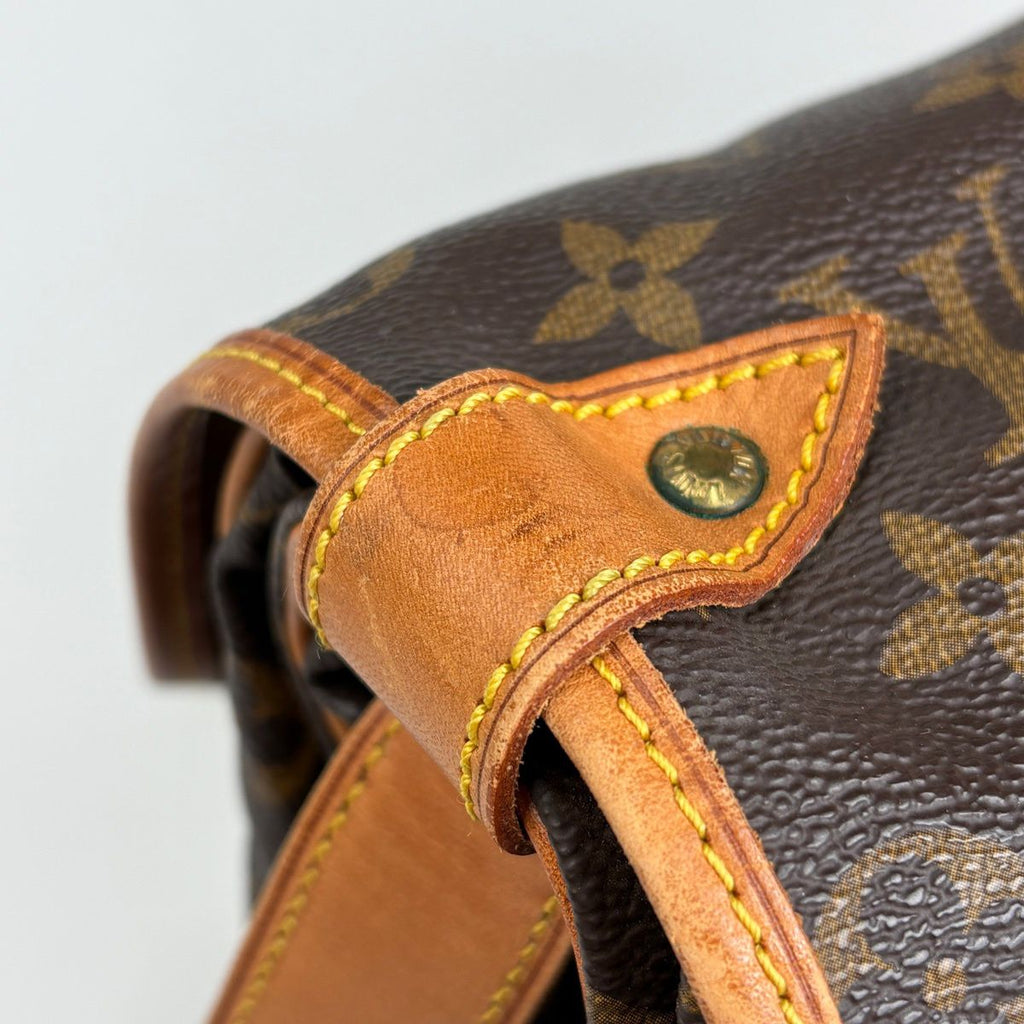 Louis Vuitton Saumur 35 Crossbody Shoulder Bag Monogram Brown — view 8
