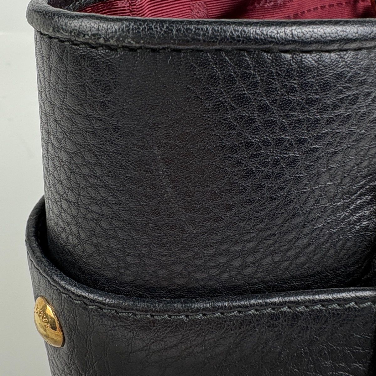 Loewe Heritage Small Tote Logo Leather Black — view 4