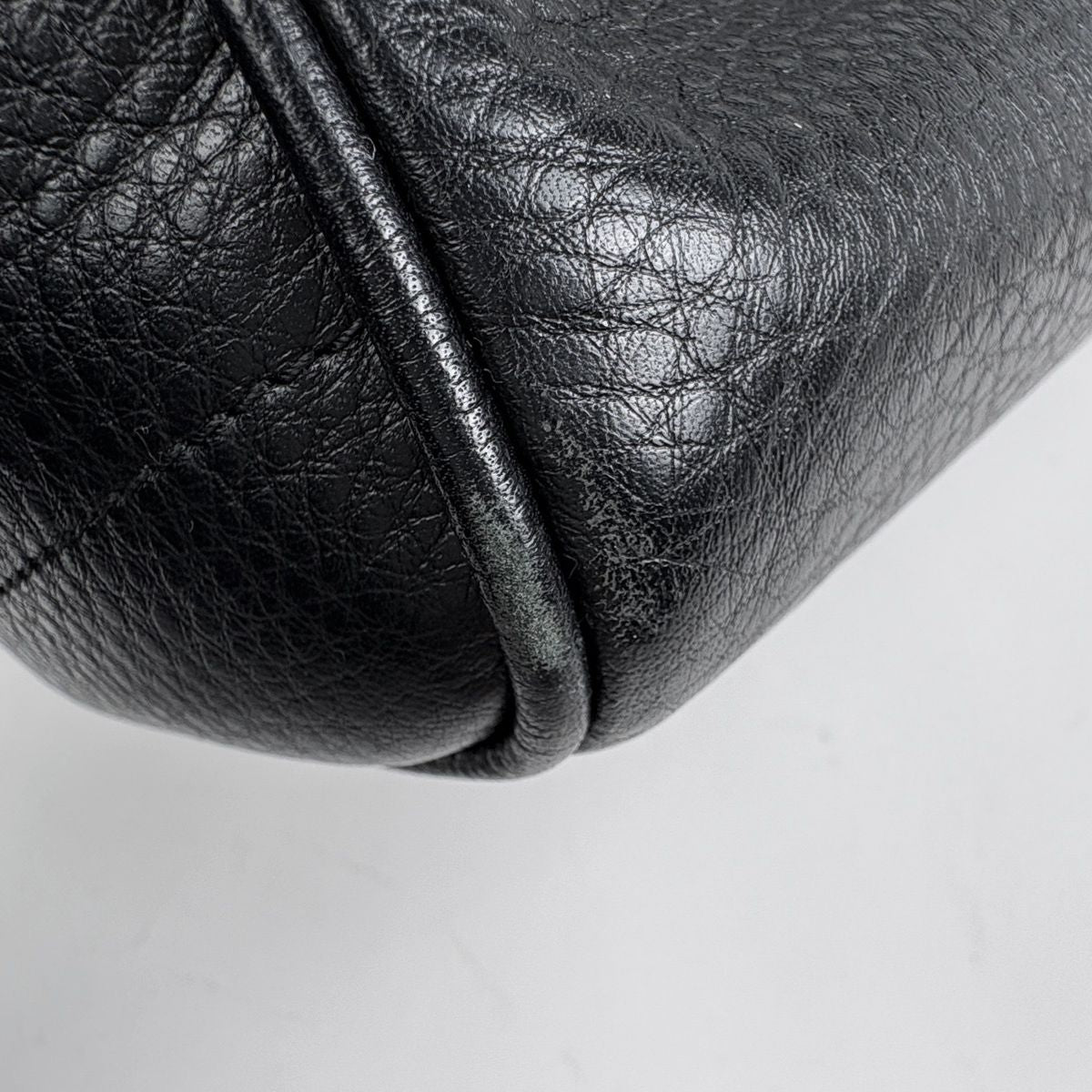 Loewe Heritage Small Tote Logo Leather Black — view 3