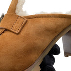 Hermes Mule Flor 60 Chevre Velour Sheepskin 37 Sandals — view 6