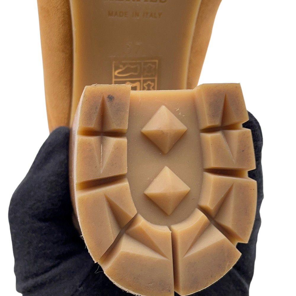 Hermes Mule Flor 60 Chevre Velour Sheepskin 37 Sandals — view 7