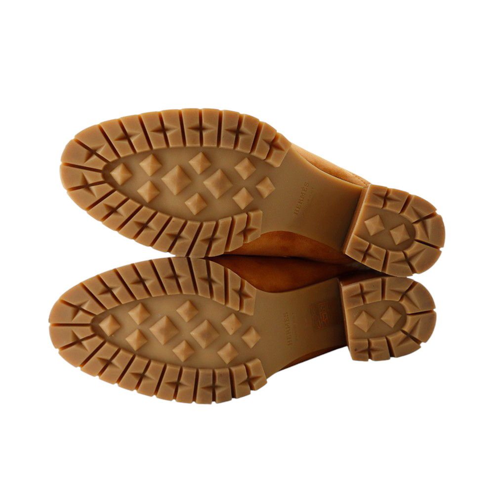Hermes Mule Flor 60 Chevre Velour Sheepskin 37 Sandals — view 4