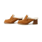 Hermes Mule Flor 60 Chevre Velour Sheepskin 37 Sandals — view 2