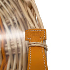 Hermes Round Treasure Ozelet Color PM Jaune d'Or Willow Swift Glass Shoulder Bag — view 6