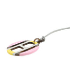 Hermes Necklace Equipe Buffalo Horn Pink Gray — view 2