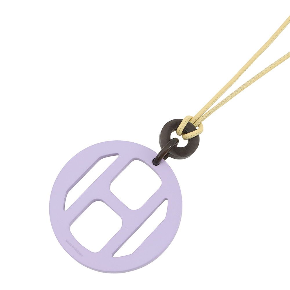 Hermes Necklace Equipe Nautic Buffalo Horn Lavender-yellow — view 3