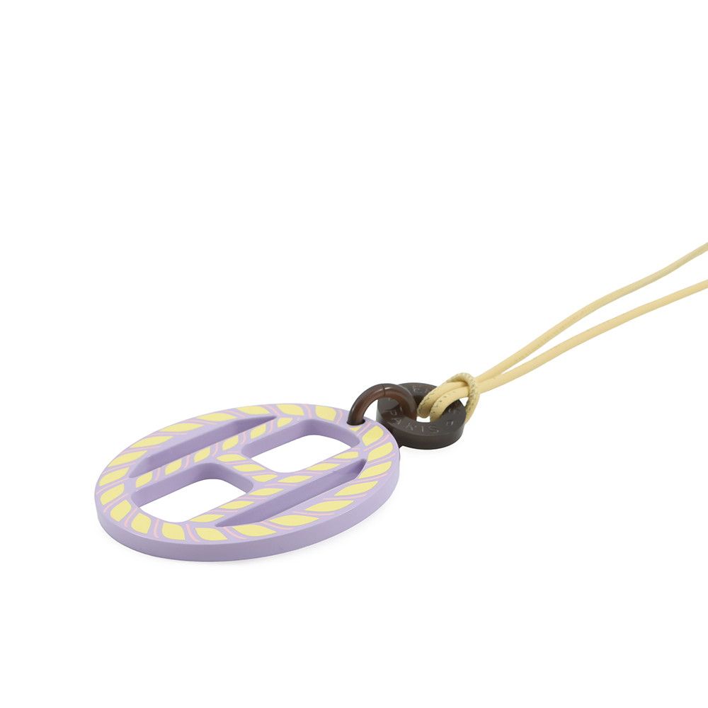 Hermes Necklace Equipe Nautic Buffalo Horn Lavender-yellow — view 2