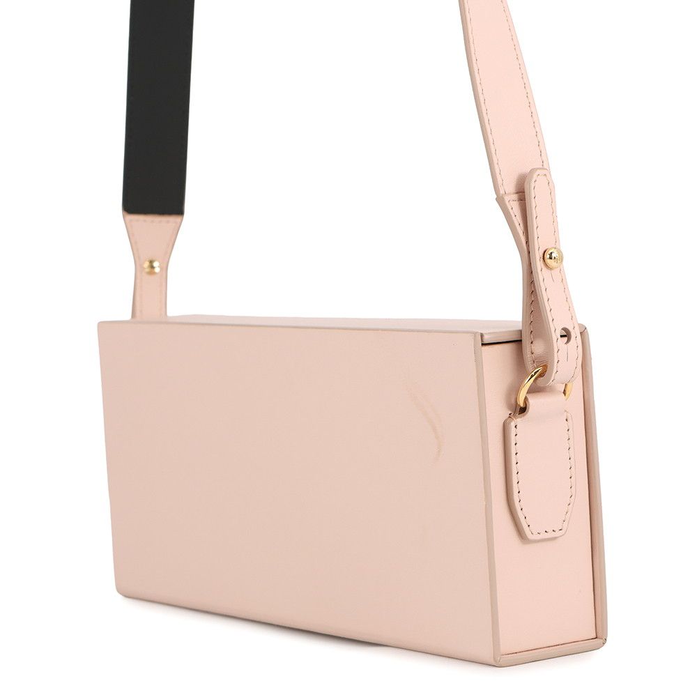 Fendi Shoulder Bag Box Oriental Logo Leather 2-Way — view 2