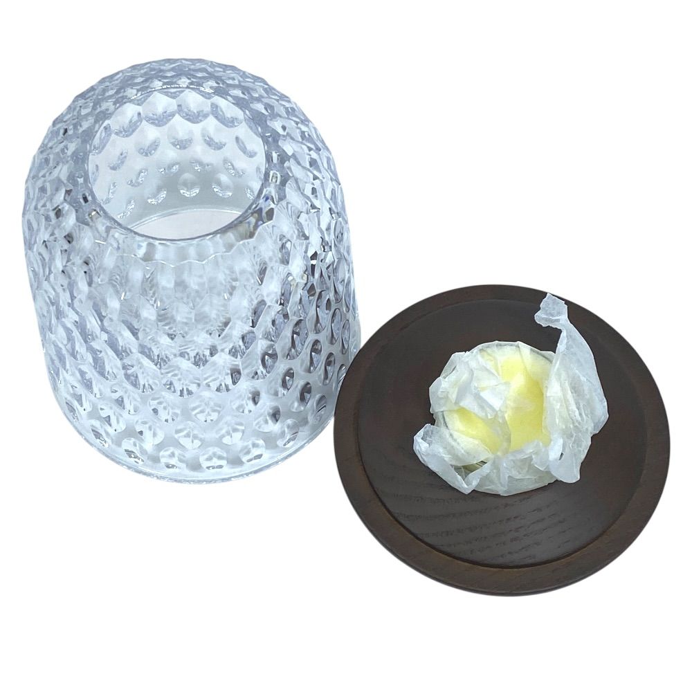 Hermes Saint Louis Folia Candle Holder PM Wood Glass — view 5