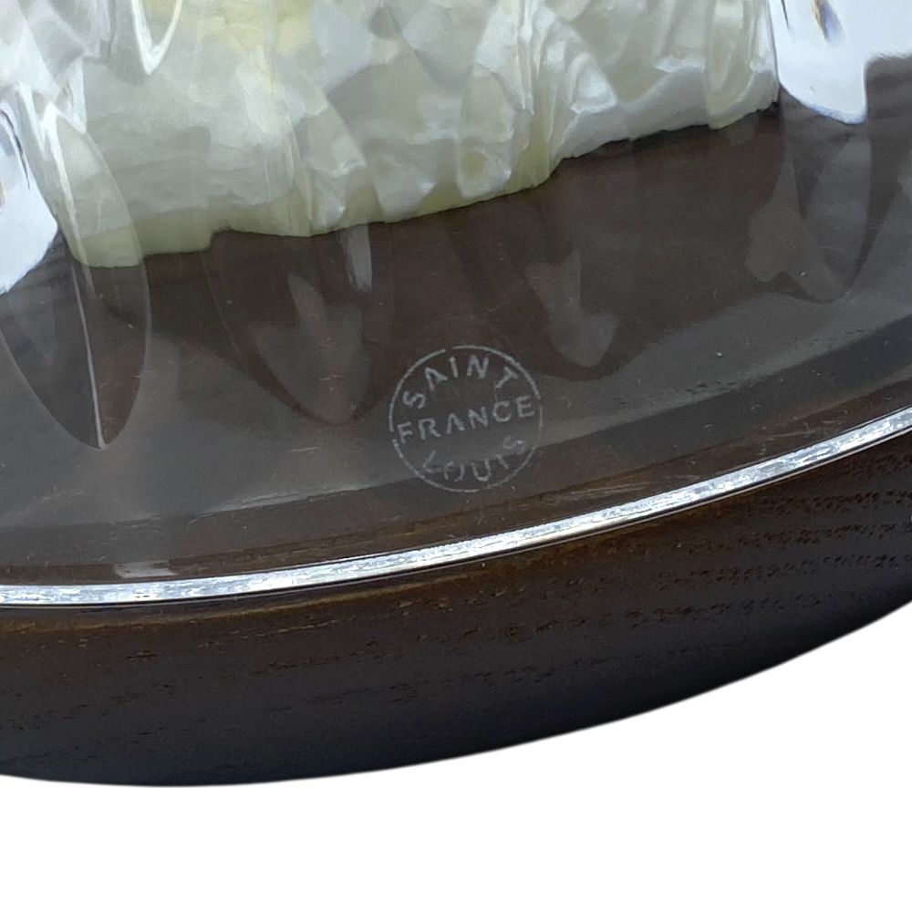 Hermes Saint Louis Folia Candle Holder PM Wood Glass — view 3