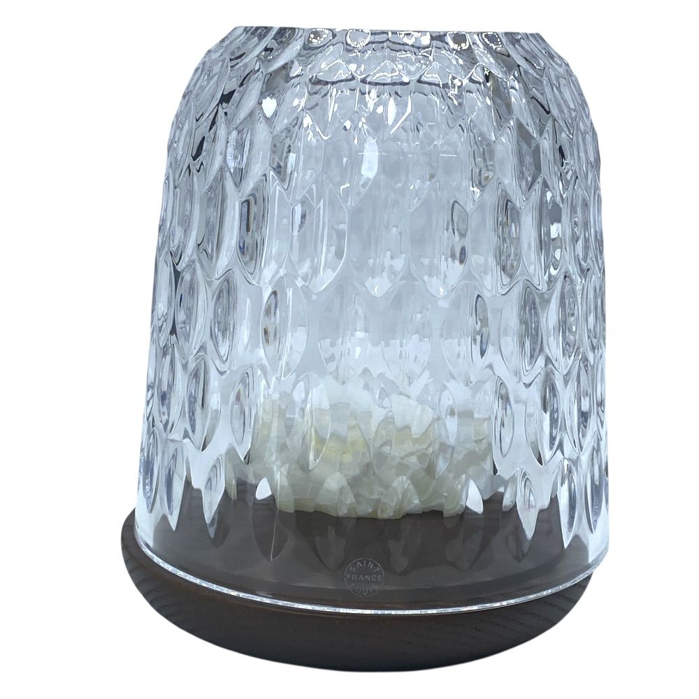 Hermes Saint Louis Folia Candle Holder PM Wood Glass — view 2