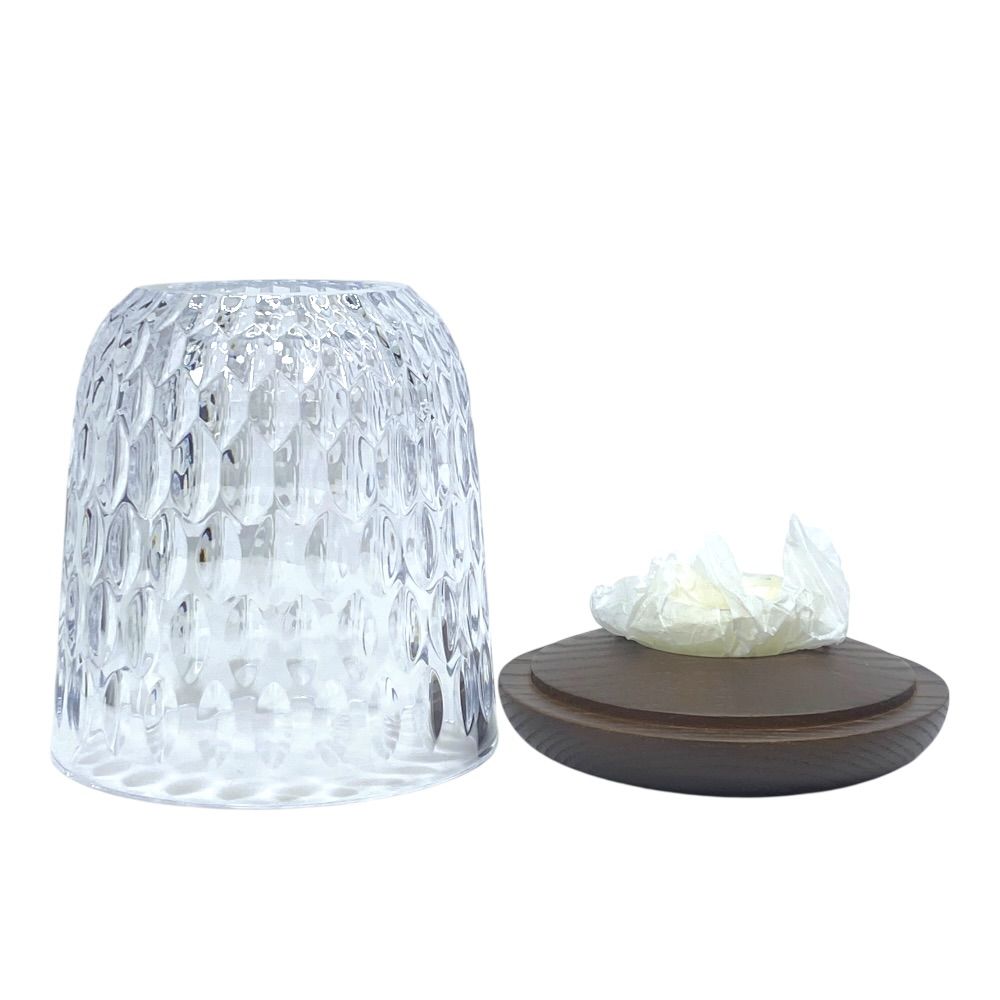 Hermes Saint Louis Folia Candle Holder PM Wood Glass — view 4