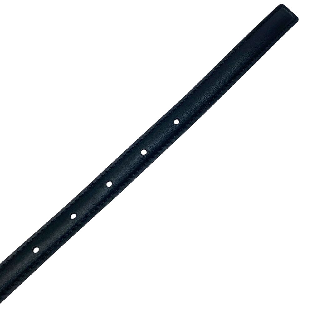 Dior Belt Slim Logo Leather Black Red Gold — view 9
