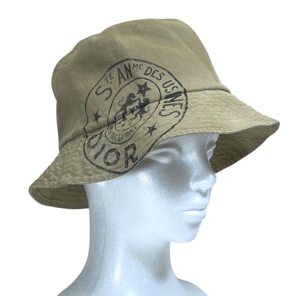Dior Bucket Hat Union Bob Beige Vintage Wash — view 9