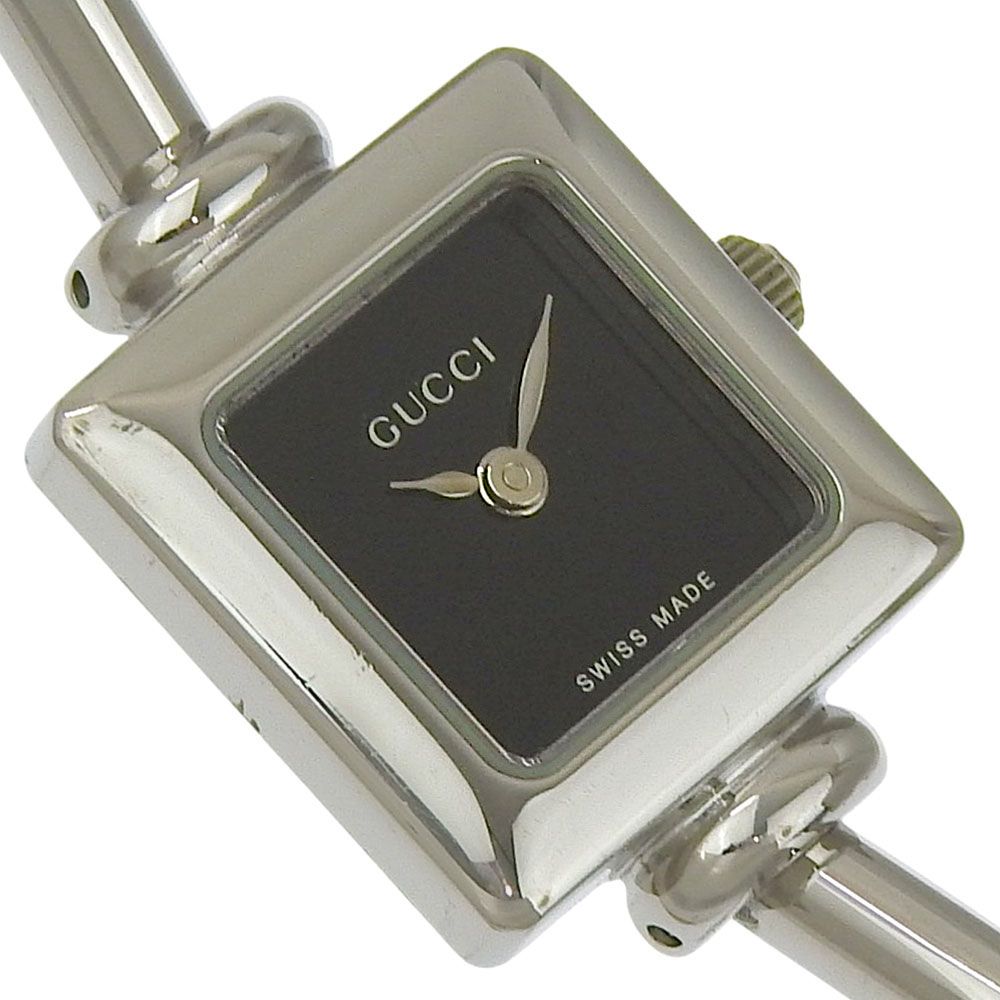 Gucci Stainless Steel Quartz Analog Display Black Dial Watch — view 3