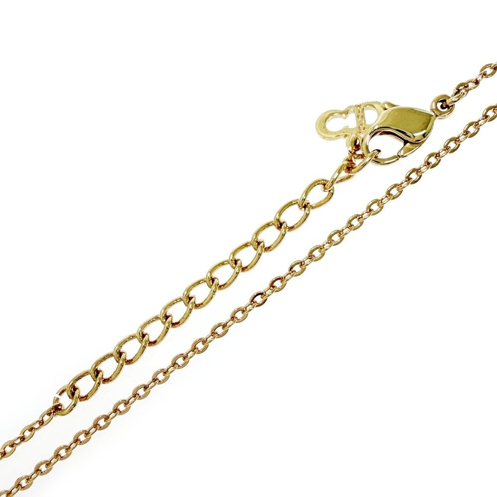 Dior Rhinestone Emblem Necklace — view 6