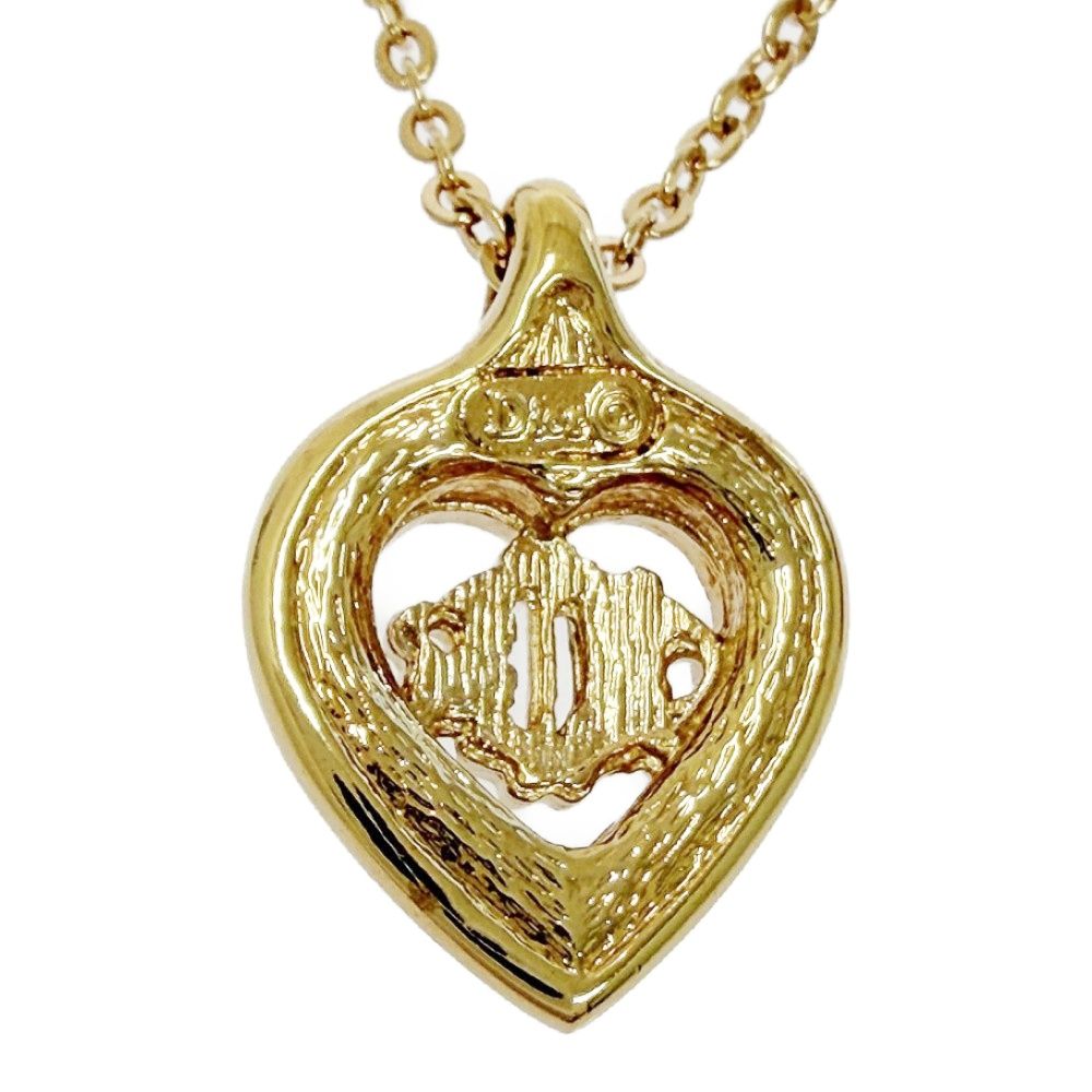 Dior Rhinestone Emblem Necklace — view 2