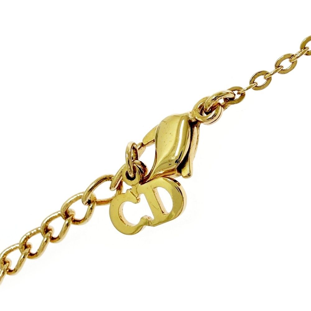 Dior Rhinestone Emblem Necklace — view 5