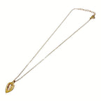 Dior Rhinestone Emblem Necklace — view 4