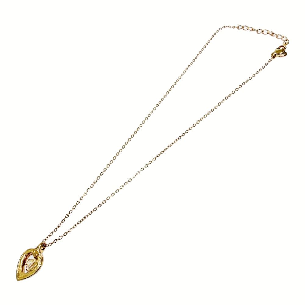 Dior Rhinestone Emblem Necklace — view 4