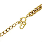 Dior Rhinestone Necklace Gold — view 5