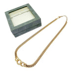Dior Rhinestone Necklace Gold — view 8
