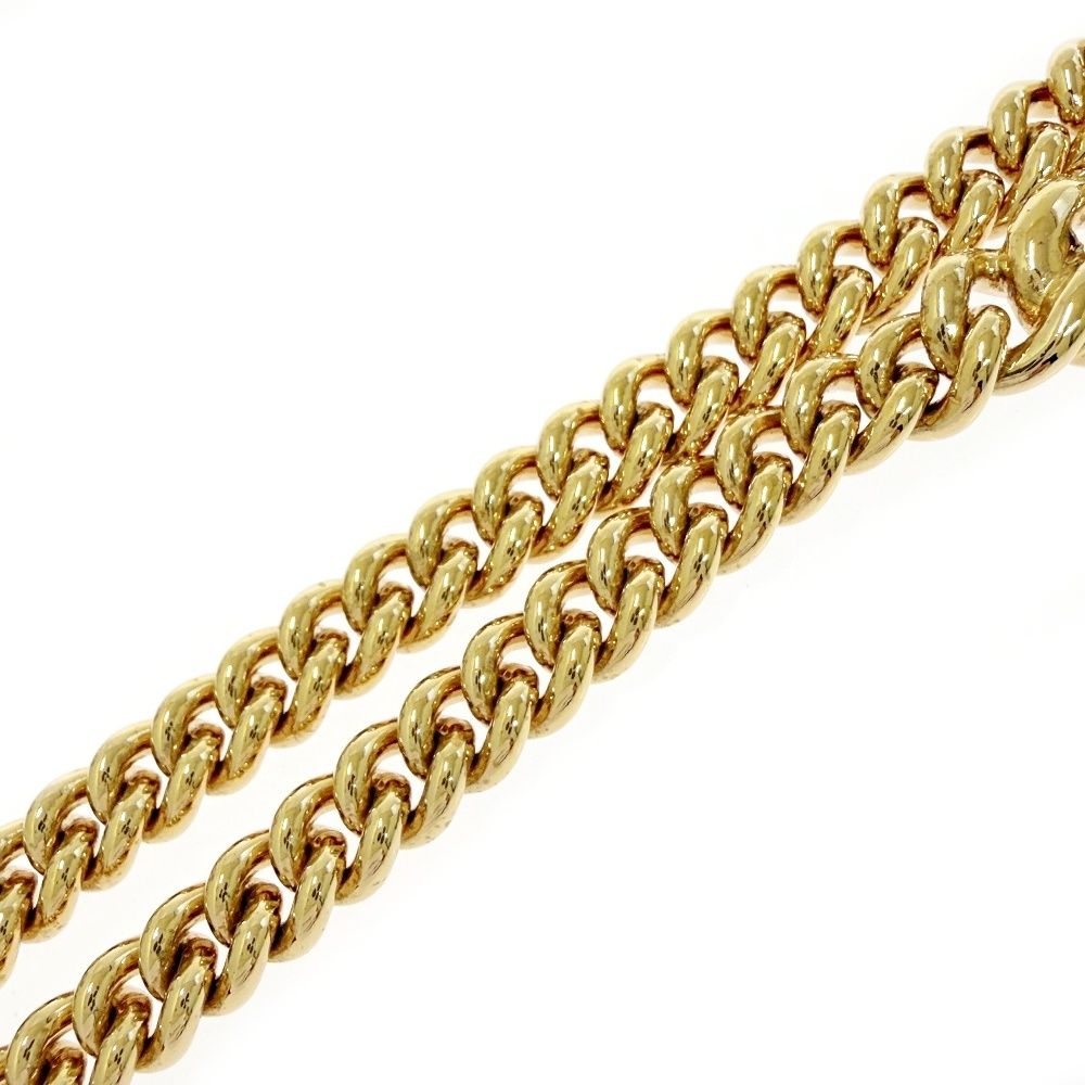 Dior Rhinestone Necklace Gold — view 7