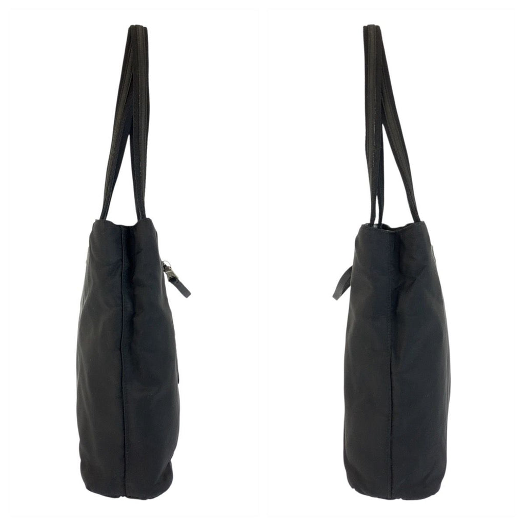 Prada Tessuto Black Silver Nylon Tote — view 7