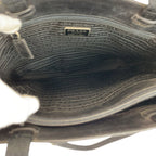 Prada Tessuto Black Silver Nylon Tote — view 8