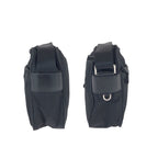 Prada Tessuto Black Silver Nylon Leather Shoulder Bag — view 8