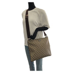 Gucci Beige Brown Gold GG Supreme Canvas Shoulder Bag — view 7