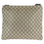 Gucci Beige Brown Gold GG Supreme Canvas Shoulder Bag — view 2