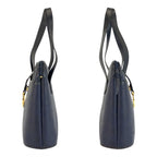 Dior Vintage Trotter Navy Gold Leather Handbag — view 7