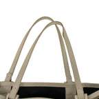 Fendi Zucchino Gray White Silver Canvas Leather Tote — view 8
