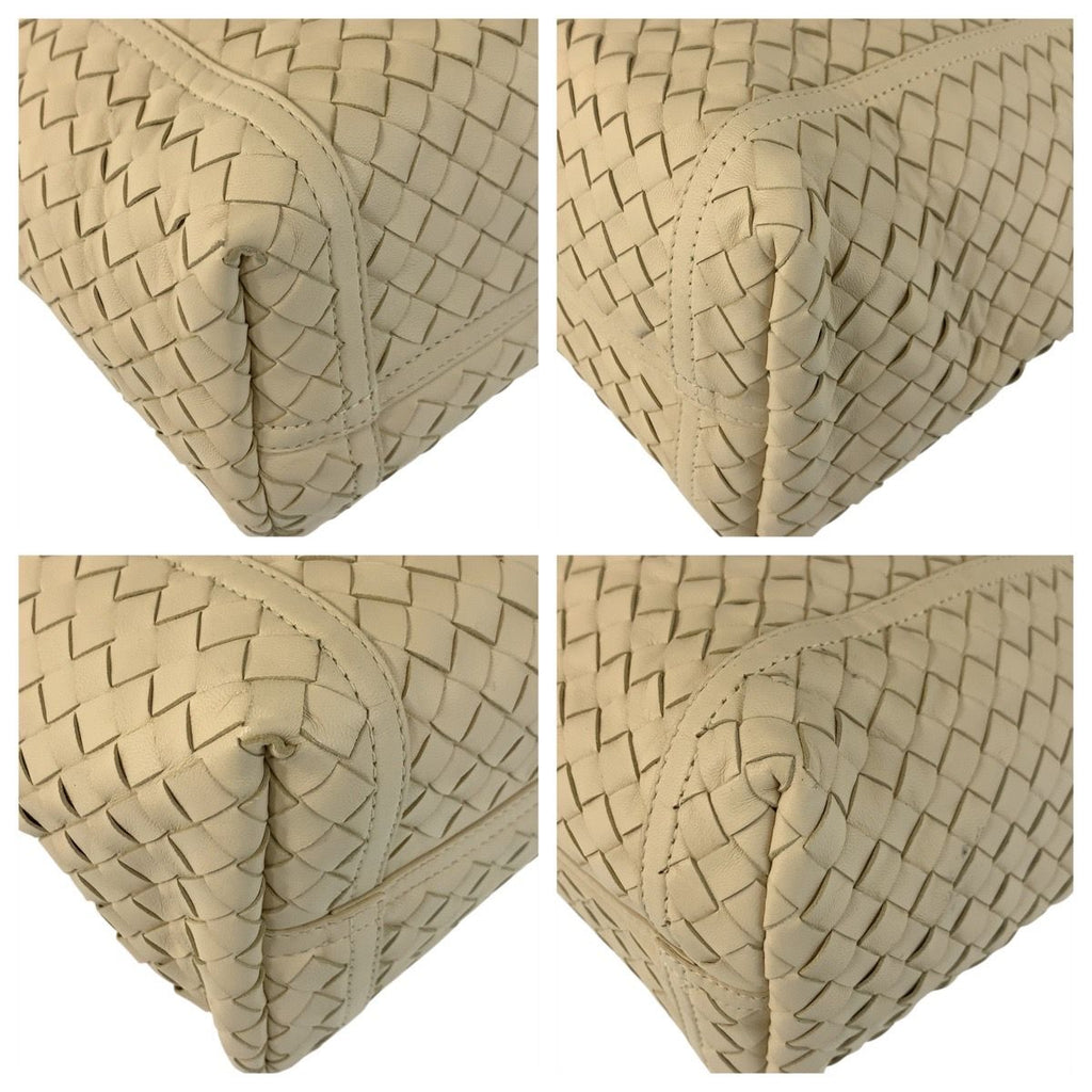 Bottega Veneta Intrecciato Ivory Leather Tote — view 4