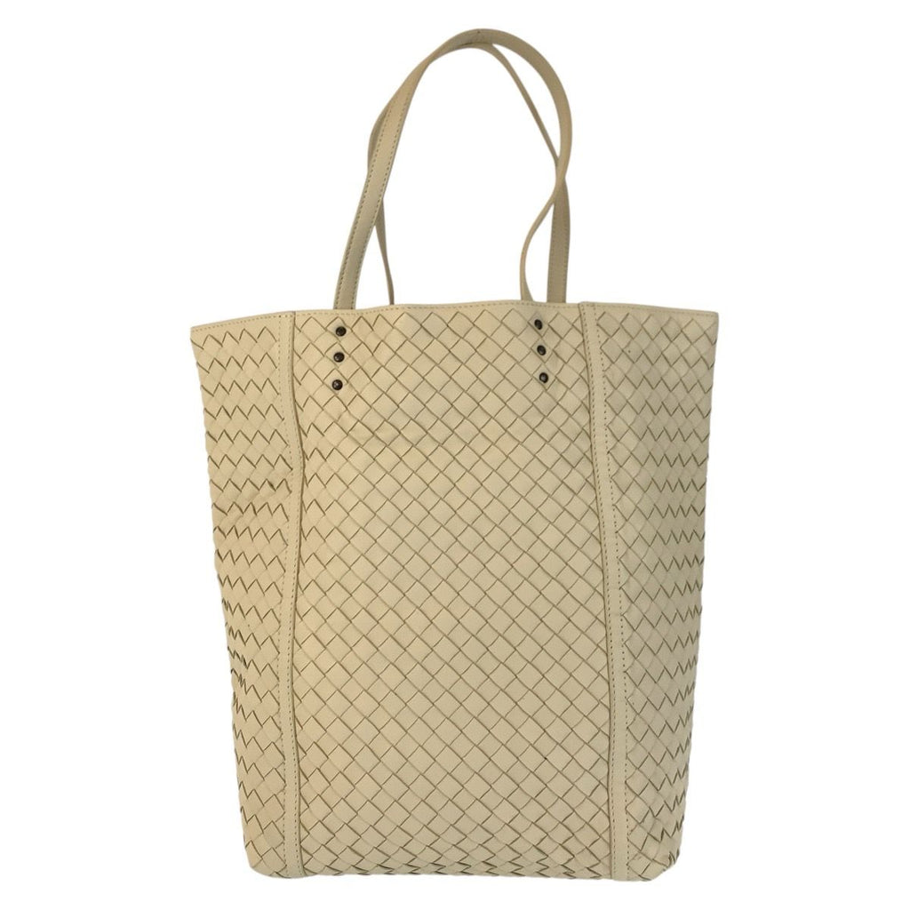 Bottega Veneta Intrecciato Ivory Leather Tote — view 2