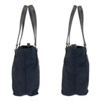 Prada Tessuto Navy Silver Nylon Leather Tote — view 7