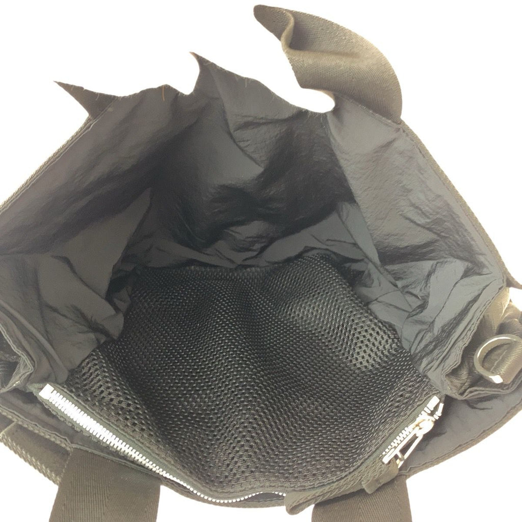 Bottega Veneta Black Silver Nylon Tote — view 7