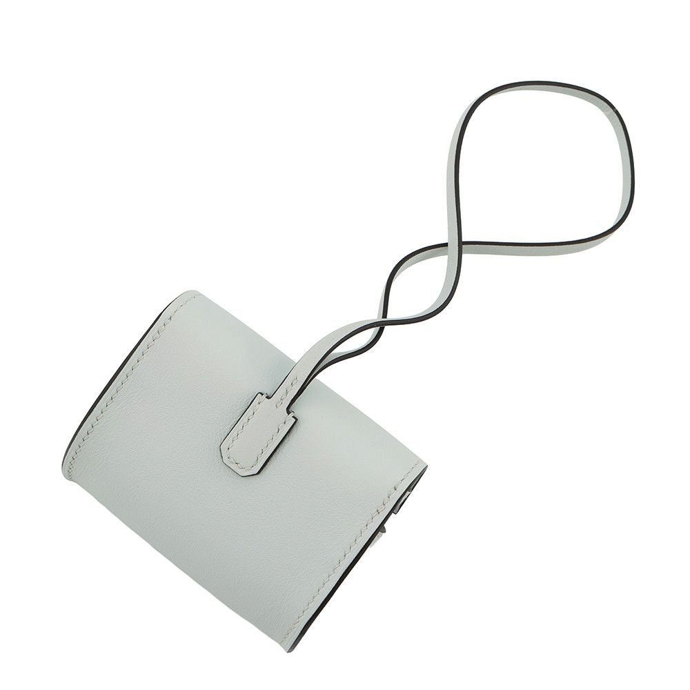 Hermes Bag Charm Kelly Festival Gripantin Silver Swift Gripantan — view 3