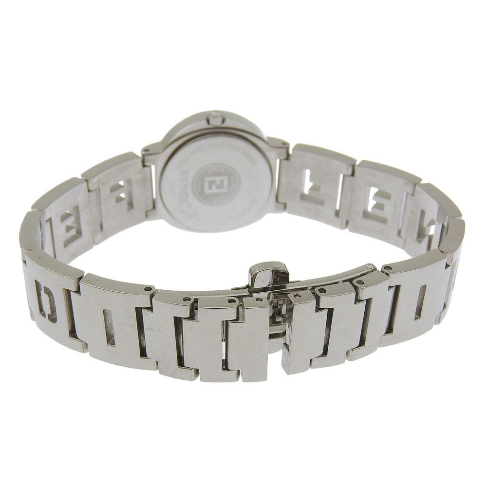 Fendi Orologi Stainless Steel Quartz Analog Display Orange Dial Watch — view 5