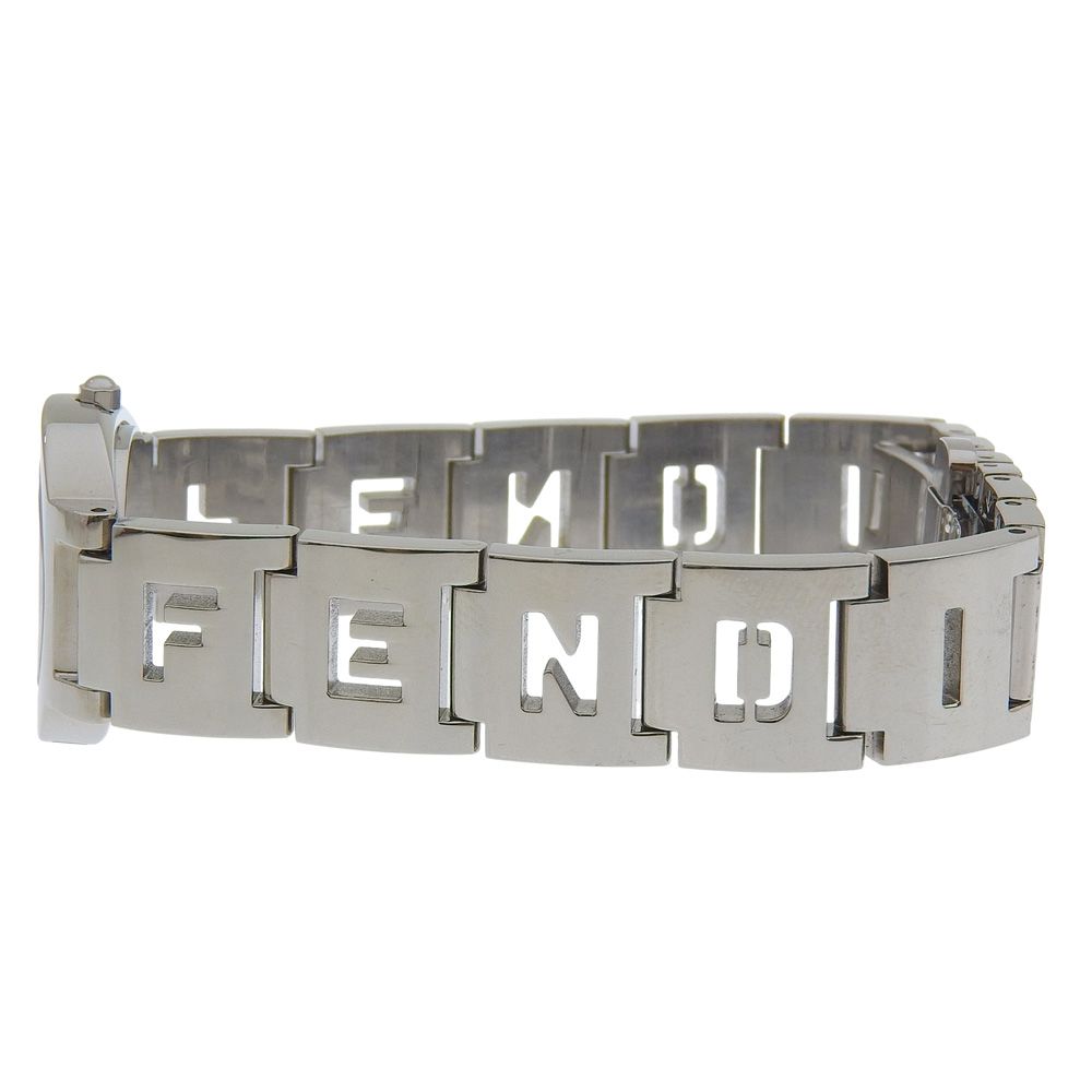 Fendi Orologi Stainless Steel Quartz Analog Display Orange Dial Watch — view 4