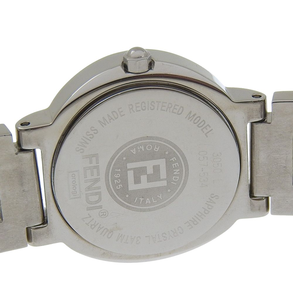 Fendi Orologi Stainless Steel Quartz Analog Display Orange Dial Watch — view 6